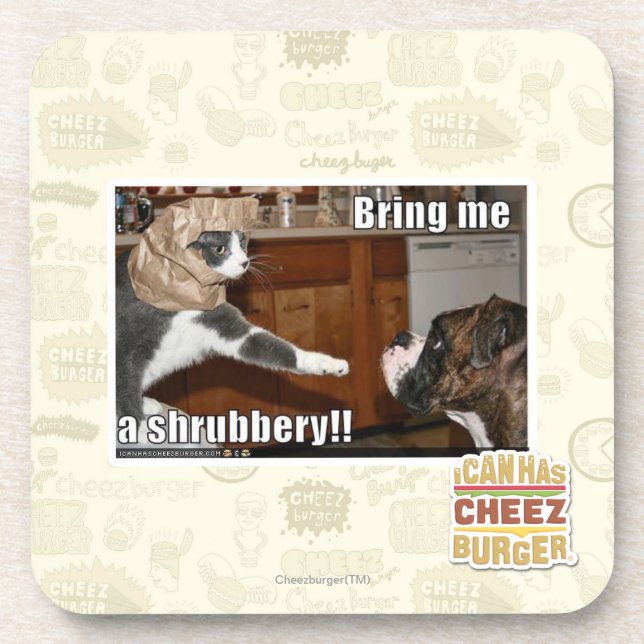 Shrubbery Beverage Coaster (Front)