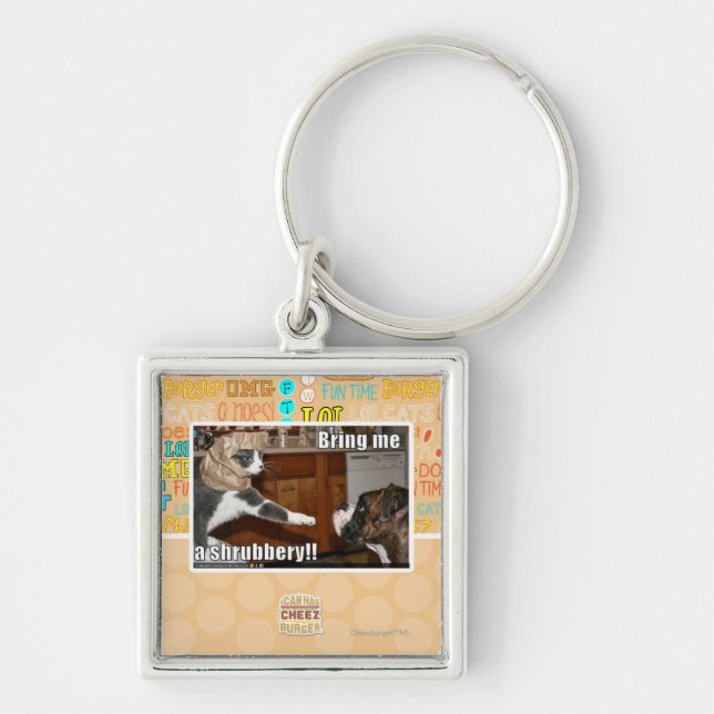 Shrubbery Keychain (Front)