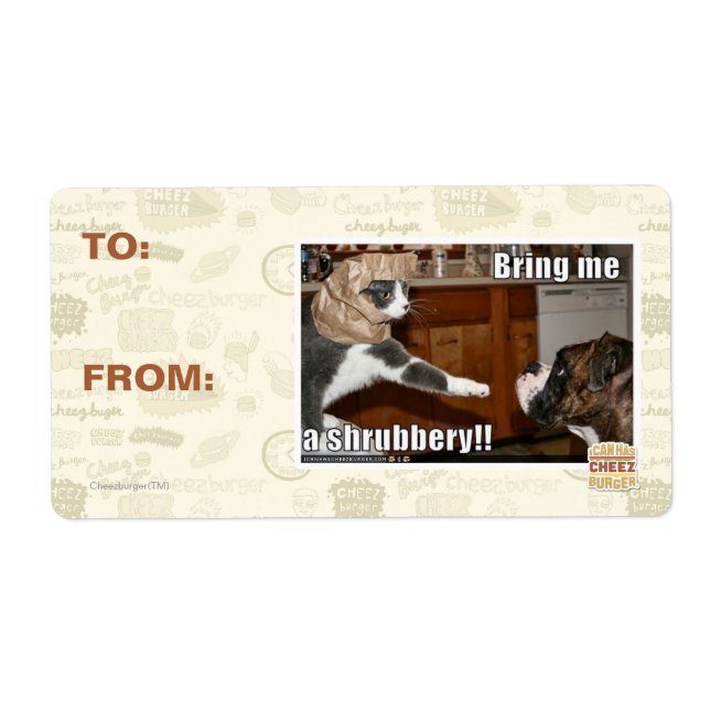 Shrubbery Label (Front)