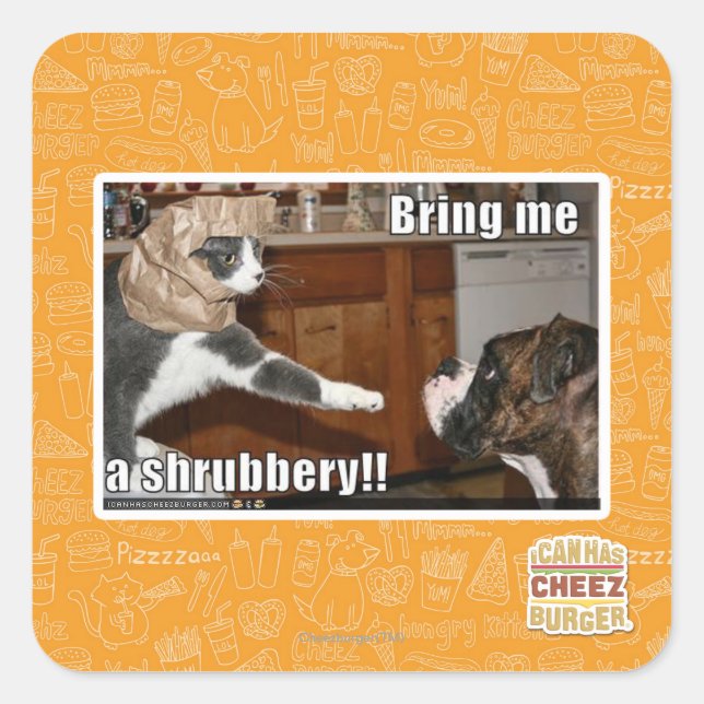 Shrubbery Square Sticker (Front)