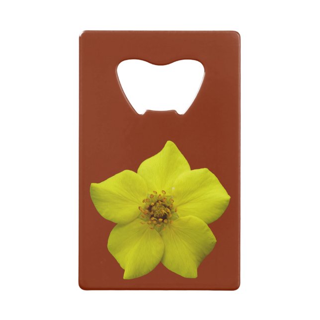 Shrubby Cinquefoil #1 Credit Card Bottle Opener (Front)