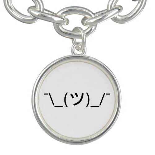 Shrug Emoticon _ツ_ Japanese Kaomoji Bracelet