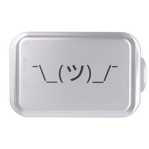 Shrug Emoticon _ツ_ Japanese Kaomoji Cake Pan