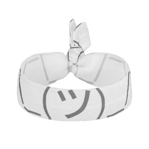 Shrug Emoticon ¯\_(ツ)_/¯ Japanese Kaomoji Ribbon Hair Tie