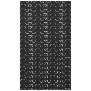 Shrug Emoticon ¯\_(ツ)_/¯ Japanese Kaomoji Tablecloth