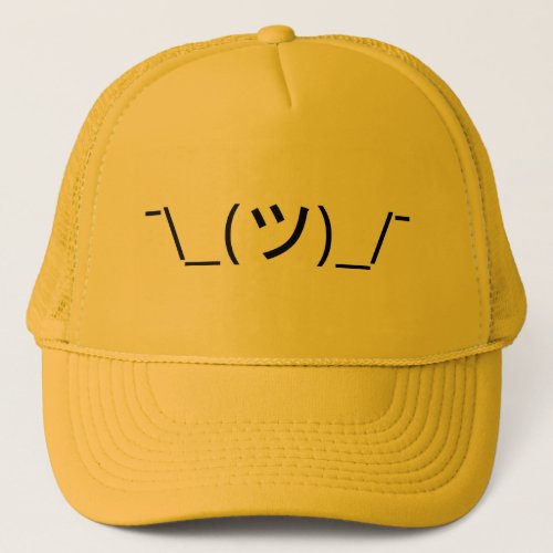 Shrug Emoticon _ツ_ Japanese Kaomoji Trucker Hat