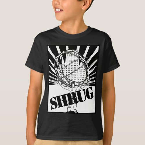 SHRUG Inspired by the Novel Atlas Shrugged T_Shirt