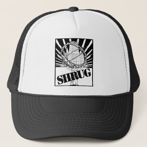 SHRUG Inspired by the Novel Atlas Shrugged Trucker Hat