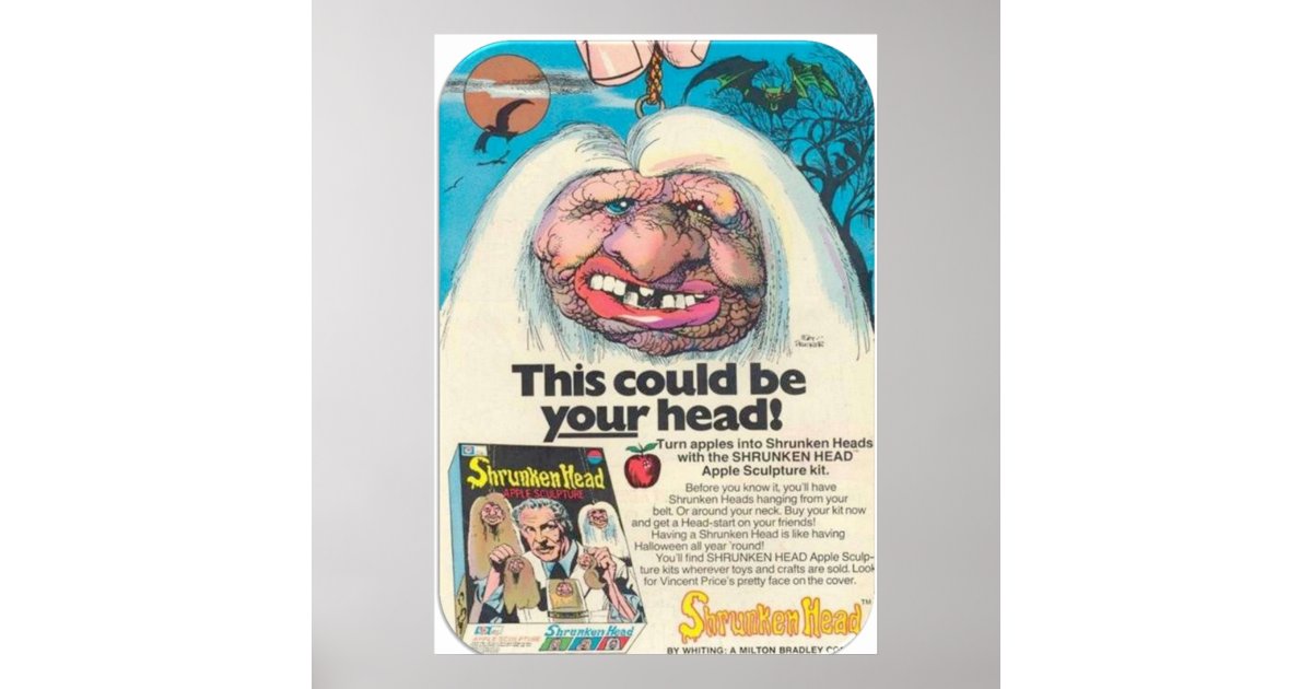 SHRUNKEN APPLE HEAD KIT POSTER Zazzle
