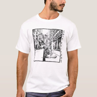 Sht Happens Funny Bicycle Crash vintage family T-Shirt