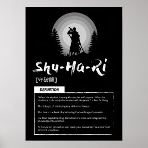 Shu-Ha-Ri - Japanese Concept For Success Poster