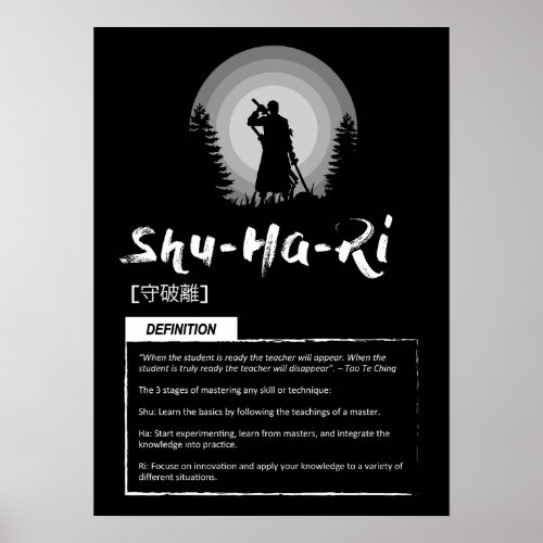 Shu_Ha_Ri _ Japanese Concept For Success Poster