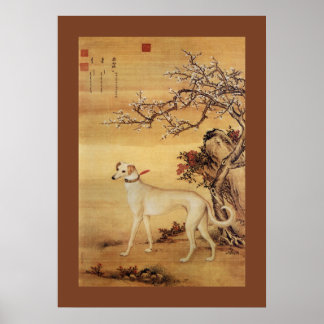 Shuanghuayao~ 霜花鹞 ~Greyhound ~Giuseppe Castiglione Poster