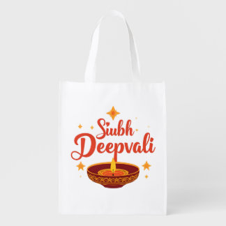 ✨ Shubh Deepavali | Traditional Diwali Rangoli | Grocery Bag