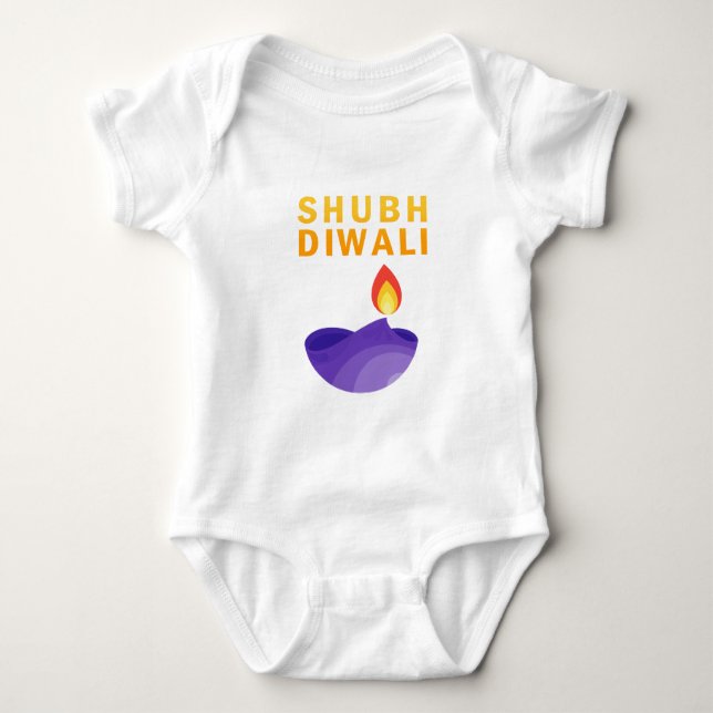 Shubh Diwali Baby Bodysuit (Front)