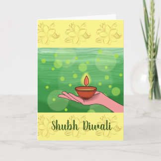 Shubh Diwali Folded Greeting Card/Holiday Card
