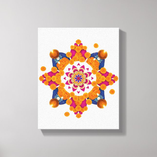 Shubh Diwali Traditional Indian Wall Art (Front)