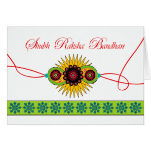 Shubh Raksha Bandhan, Rakhi Wristband Festival Cards