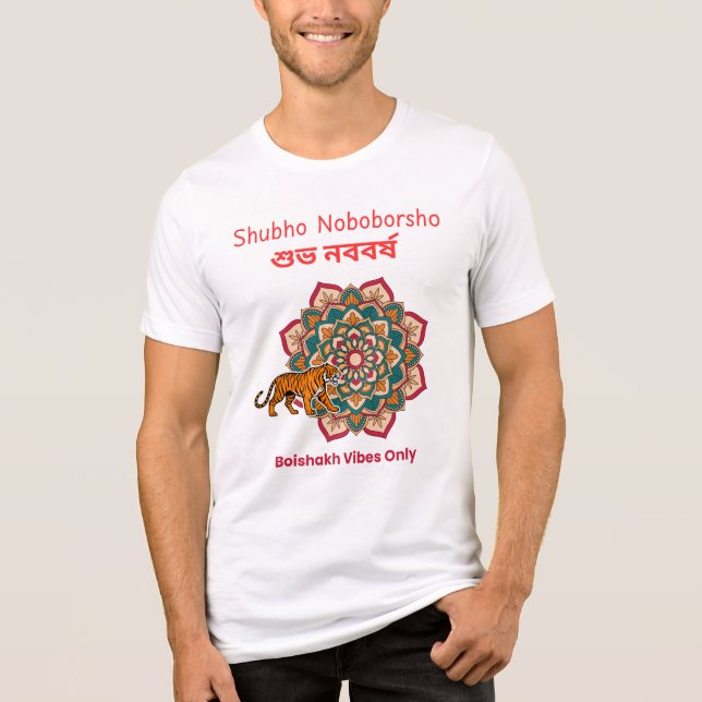 Shubho Noboborsho  Tri-Blend Shirt (Front)