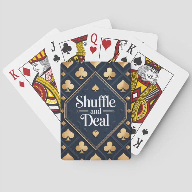 Shuffle And Deal Playing Cards (Back)