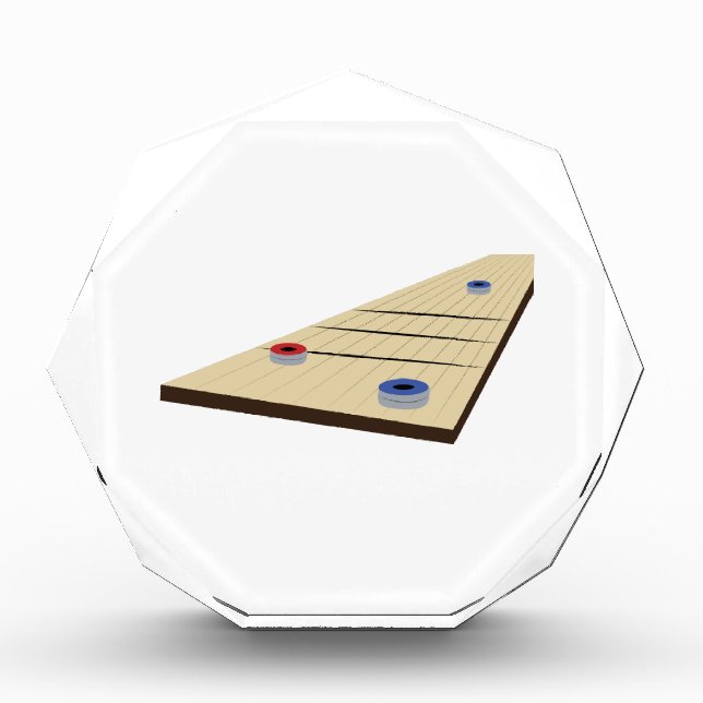 Shuffle Board Acrylic Award (Front)