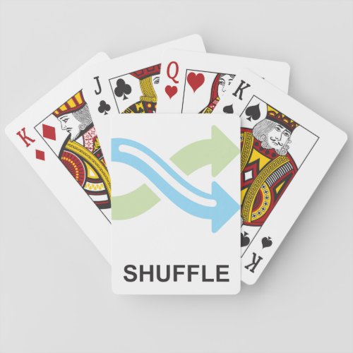 Shuffle Icon Playing Cards