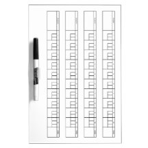 Shuffleboard Bowling Score Sheet | Black & White