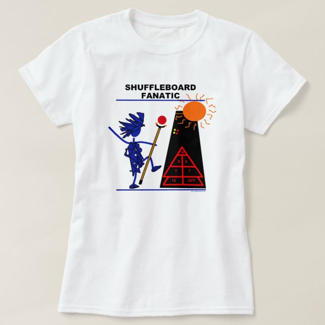 Shuffleboard Fanatic T-Shirt (Design Front)