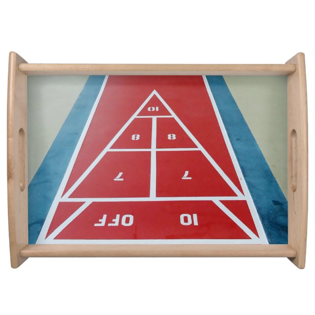 Shuffleboard on Board Serving Tray (Front)