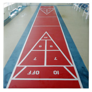 Shuffleboard on Board Tile