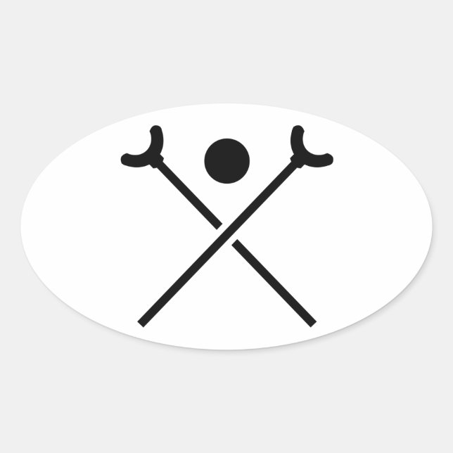 Shuffleboard Oval Sticker (Front)