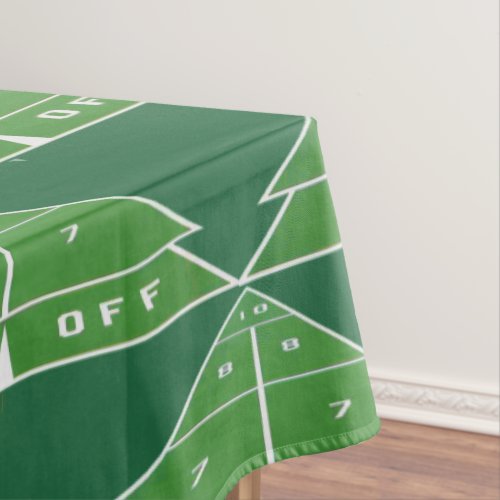 Shuffleboard Pattern Tablecloth