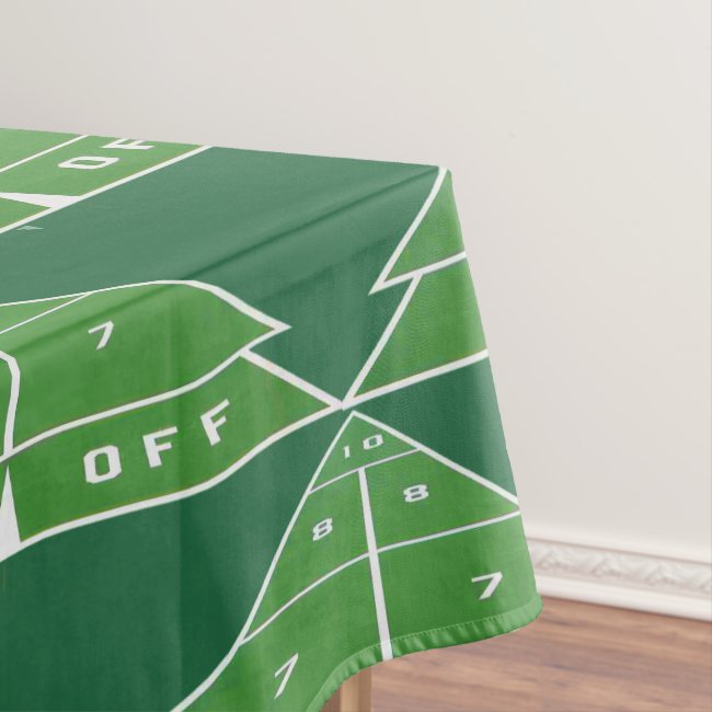 Shuffleboard Pattern Tablecloth
