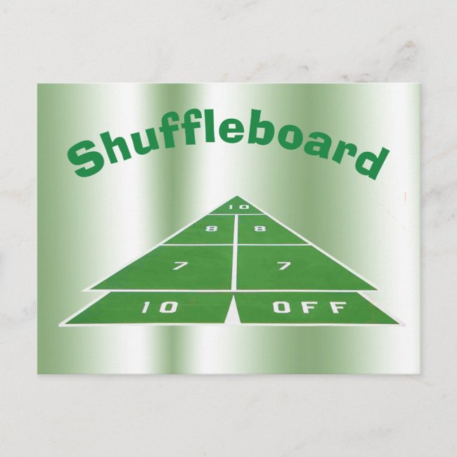 Shuffleboard Postcard