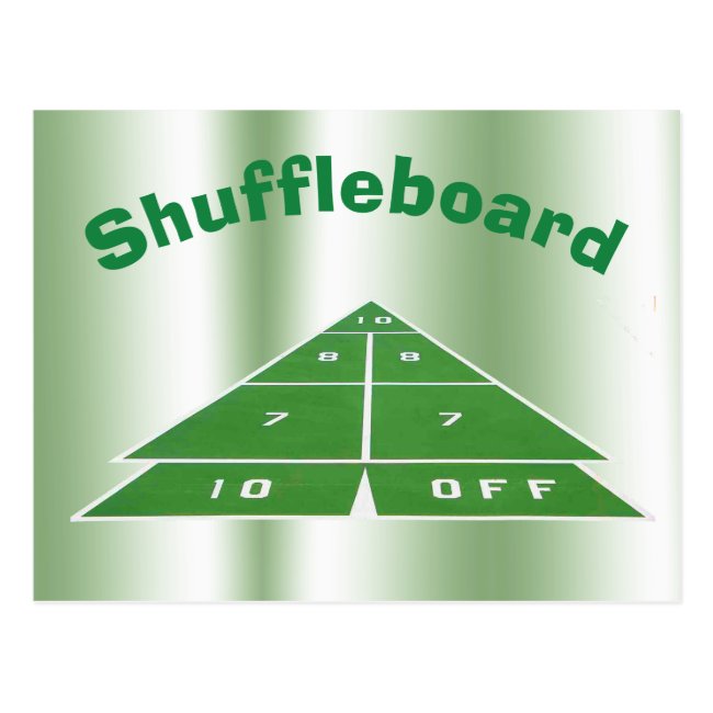 Shuffleboard Postcard