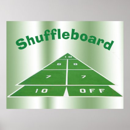 Shuffleboard Poster