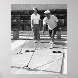 Shuffleboard Poster
