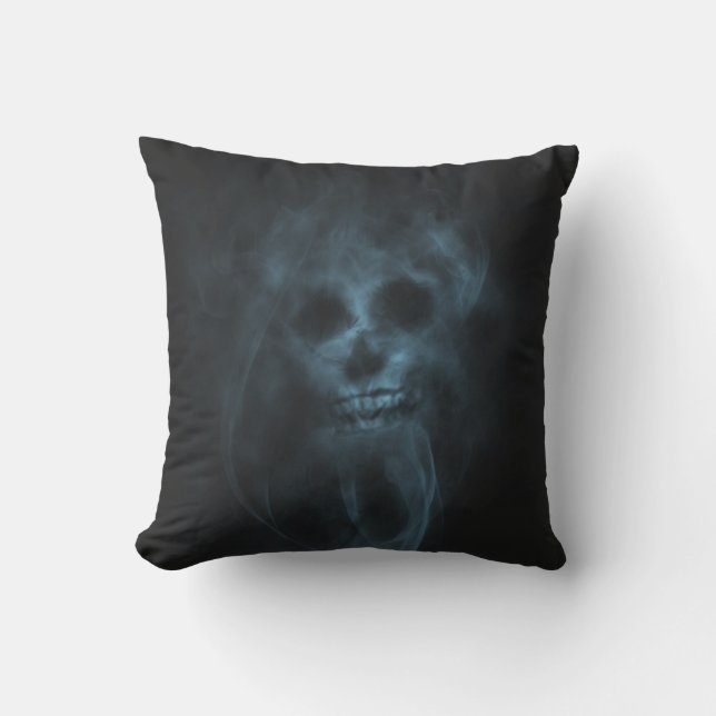 Shull In Smoke Throw Pillow (Front)
