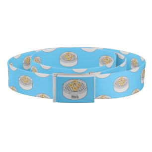 Shumai dim sum cartoon illustration belt
