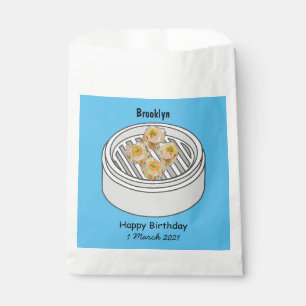 Shumai dim sum cartoon illustration favor bag
