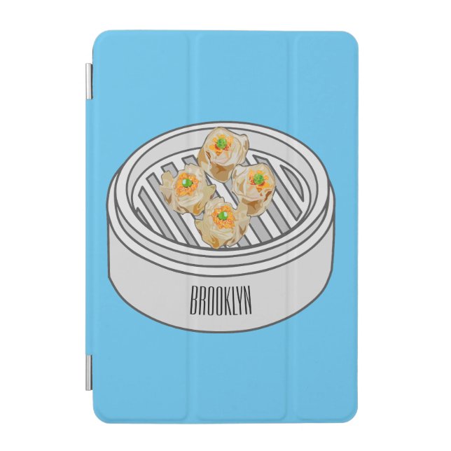 Shumai dim sum cartoon illustration iPad mini cover (Front)