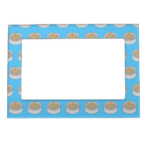Shumai dim sum cartoon illustration magnetic frame