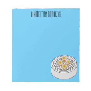 Shumai dim sum cartoon illustration notepad