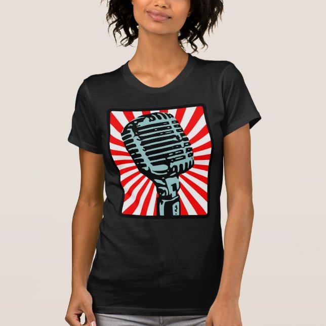 Shure 55S Vintage Microphone T-Shirt (Front)