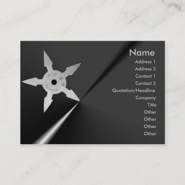Shuriken Business Card (Front)