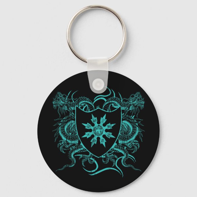 Shuriken Dragons Keychain (Front)
