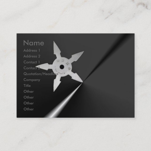 Shuriken Profile Card (Front)