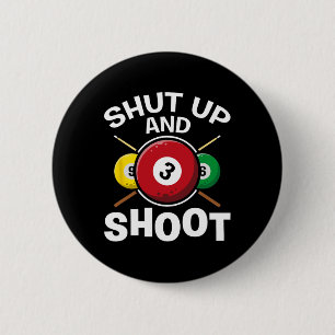 Shut And Shoot Pool Players Snooker Game Billiards Button