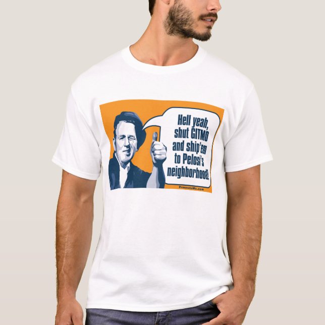 Shut Gitmo - Sarcastic Workman T-Shirt (Front)