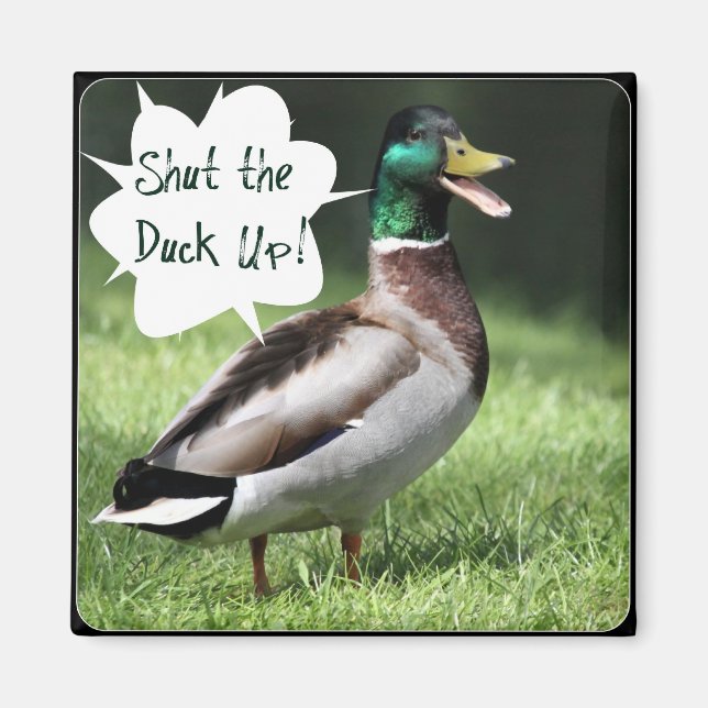 Shut the Duck Up Magnet (Front)